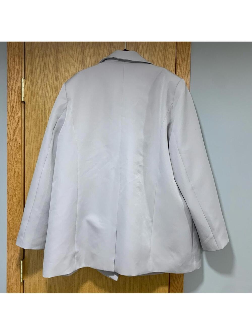 Lioness Wyoming Oversized Blazer Jacket in Grey - Size XXL - Picture 5 of 6